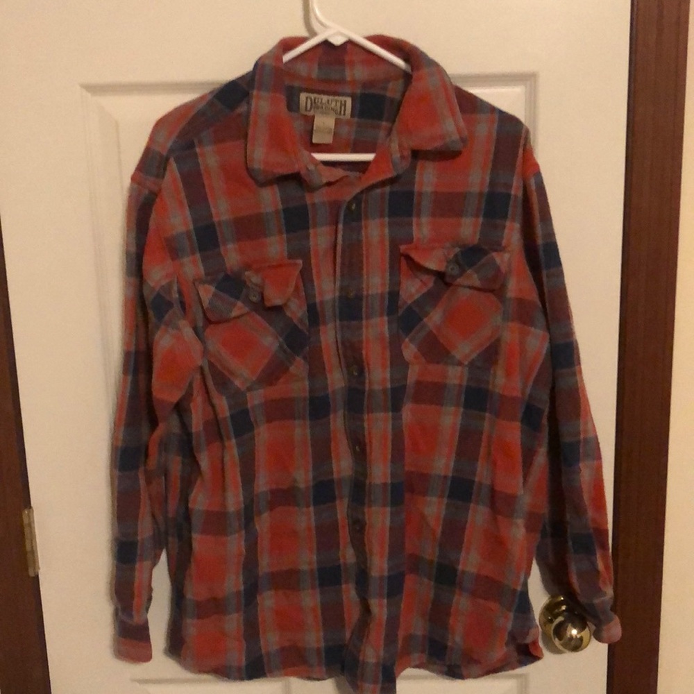 Duluth Trading Company Flannel Red And Black